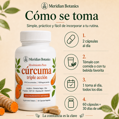 Cápsulas Premium de Triple Acción Antiinflamatoria