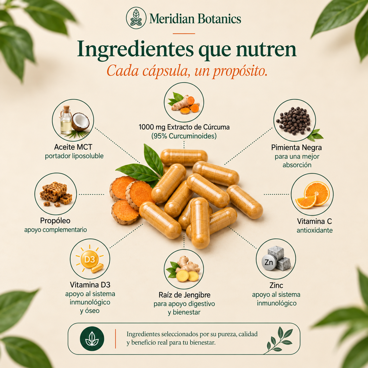 Cápsulas Premium de Triple Acción Antiinflamatoria